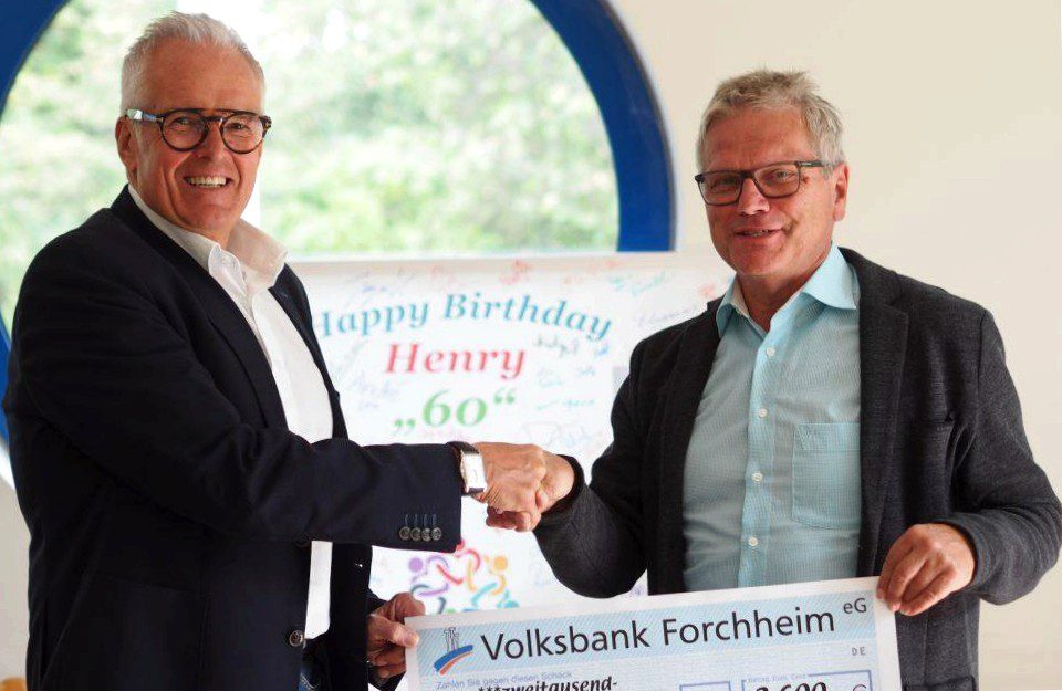 Forchheimer wants to give something back to society: 2600 euros for the disabled